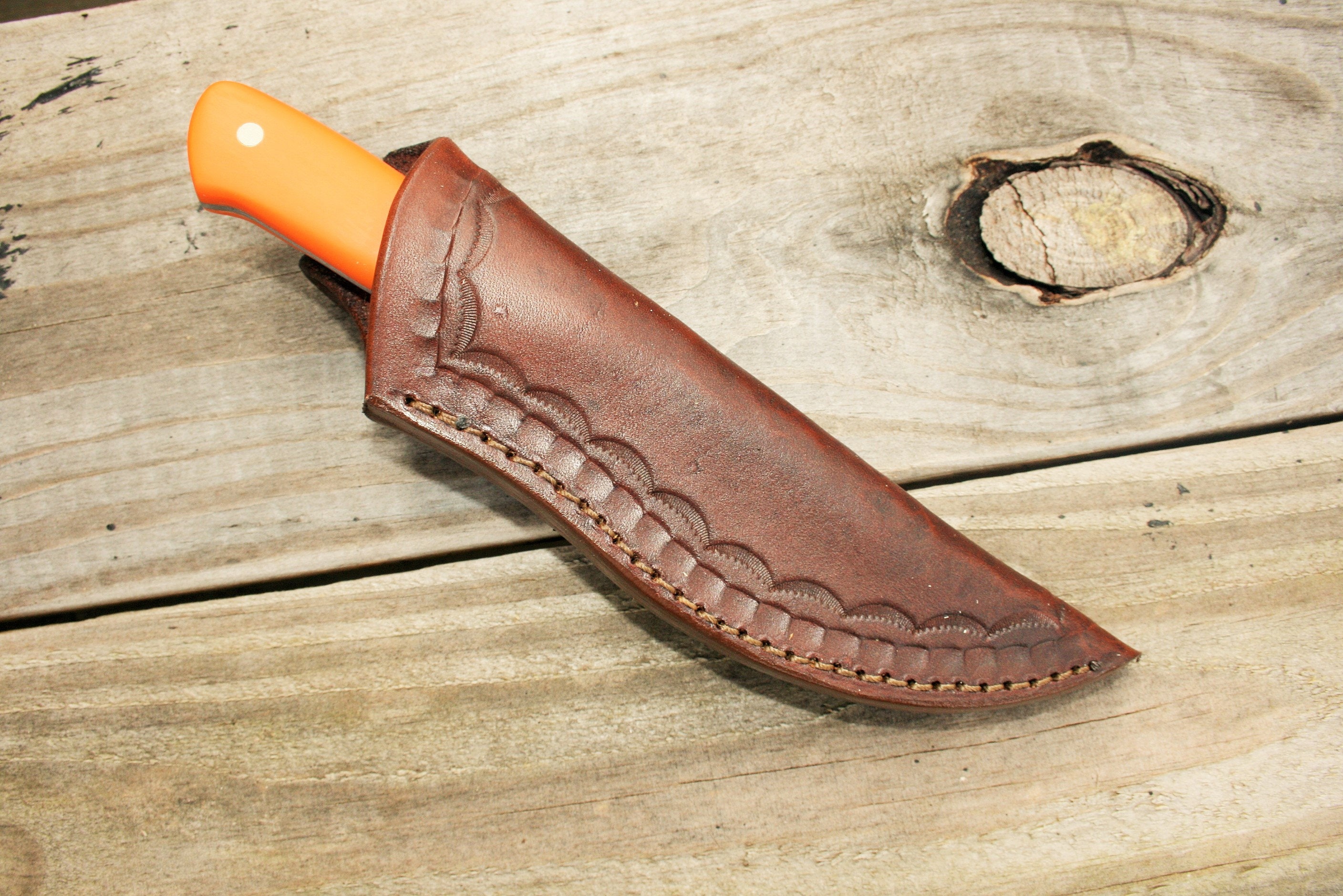 8 long handmade leather sheath knife sheath for 8—9 fixed blade knife