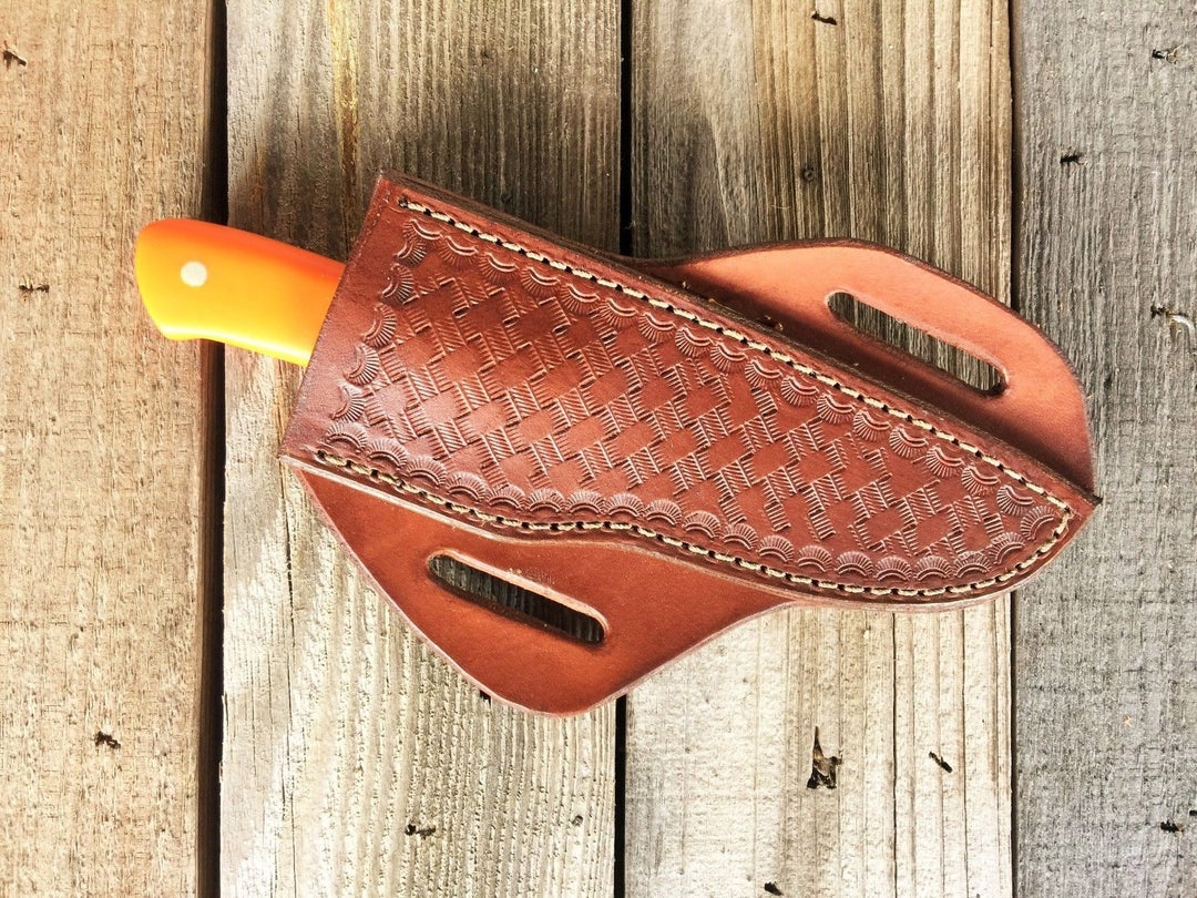 Crossdraw Leather Knife Sheath Horizontal Sheath BW Etsy Crossdraw Leather Knife Sheath Horizontal Sheath BW Etsy