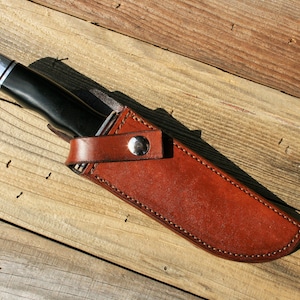 Leather Knife Sheath for Buck 119 or 120
