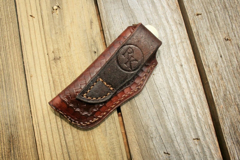Leather Knife Sheath for 4 Trapper 2c Etsy