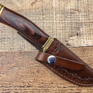 Leather Knife Sheath for Buck 192 Vanguard or Similar Knife 1B