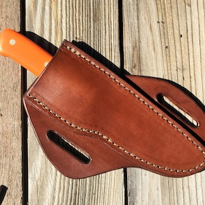 Crossdraw Leather Knife Sheath - Horizontal Sheath
