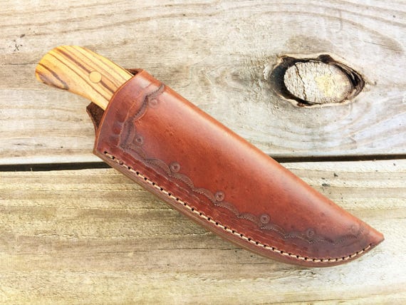 Custom Leather Knife Sheath 7 x 2 1/4 w/opening 1 | Etsy