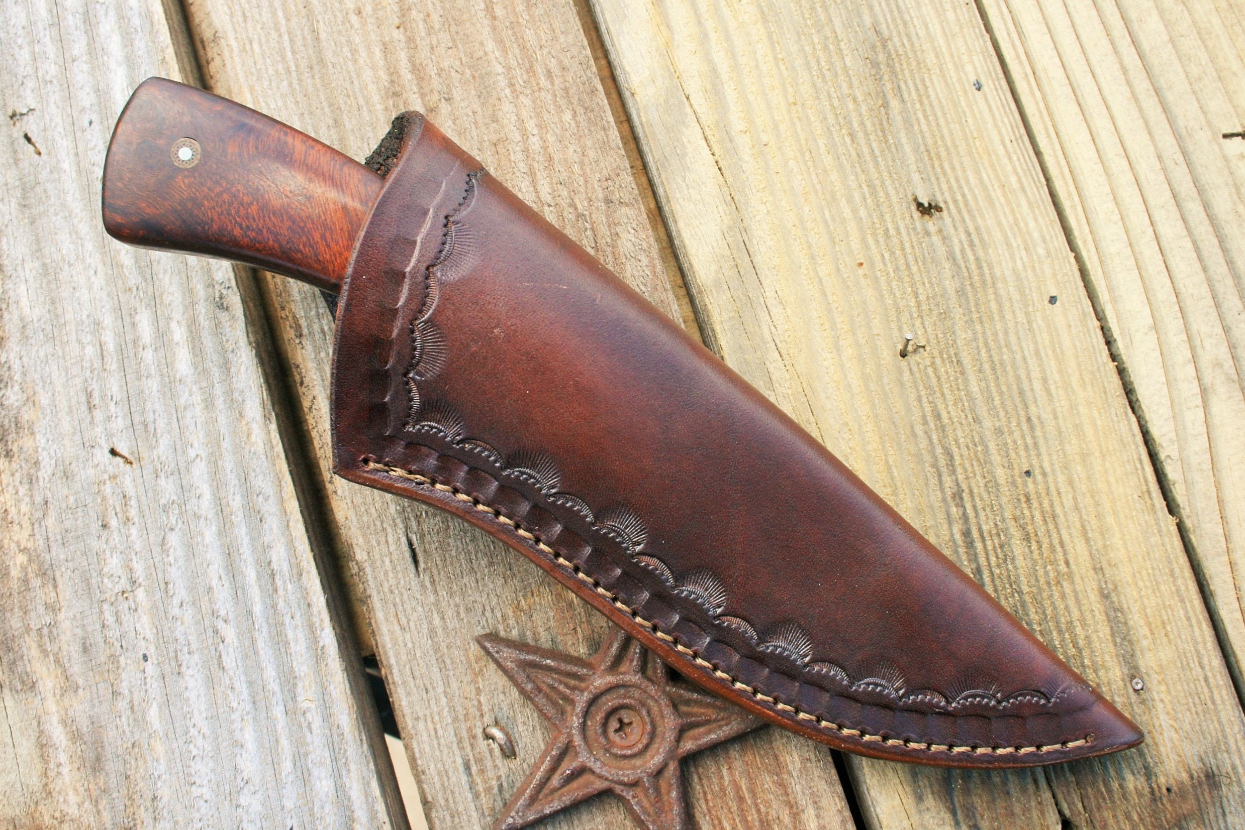Leather Knife Sheath Large A1d Etsy