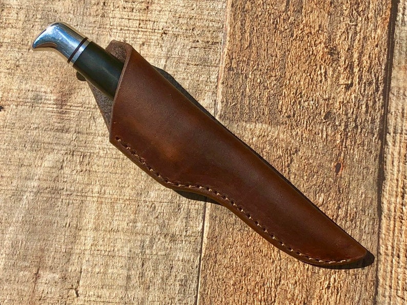 Leather Knife Sheath for Buck 102 Woodsman Etsy