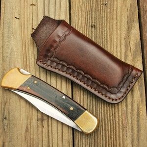 Leather Knife Sheath for Buck 110 or Similar Folding Knife B - Etsy