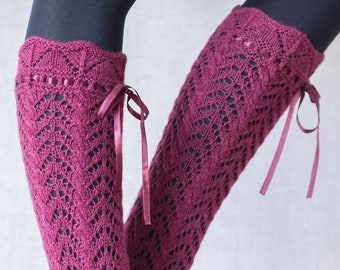 Knitting PATTERN -  lace sock knitting pattern - instant download - Sweetheart socks
