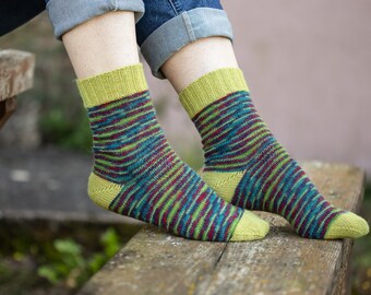 Cosy hand-knitted socks