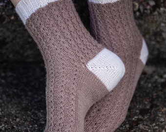 Cosy hand-knitted socks