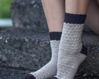 Cosy hand-knitted socks