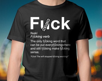 Definition of F**K unisex & women's t-shirt / inspirational t-shirt / quote t-shirt / quotes tee / funny / inspirational / lol / omg / wtf