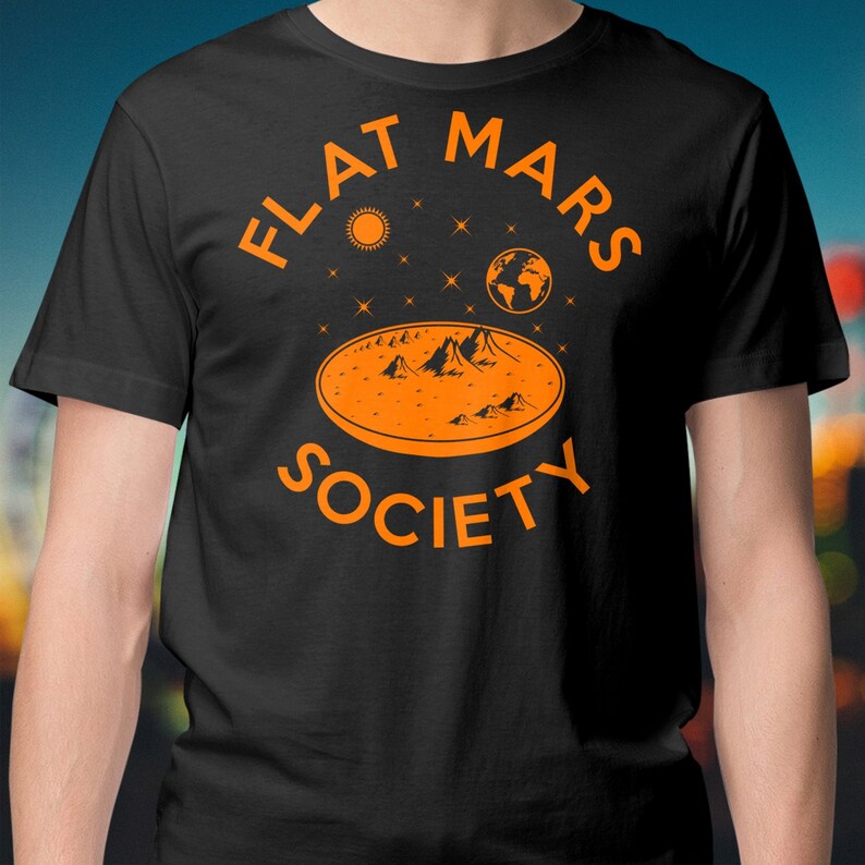 flat mars society t shirt