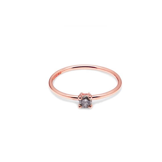 9ct rose hotsell gold diamond ring