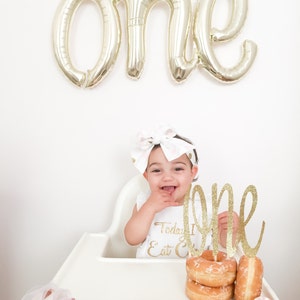 First Birthday Cake Topper 1st Birthday First Birthday Party Baby is One First Birthday 1st Birthday Party Birthday Party Cake Topper image 3