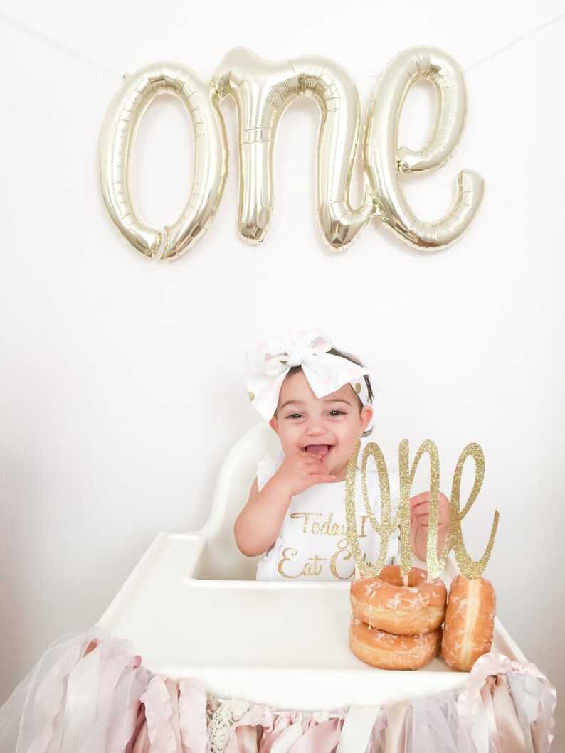 First Birthday Cake Topper 1st Birthday First Birthday Party Baby is One First Birthday 1st Birthday Party Birthday Party Cake Topper image 3