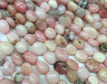 16/" Strand Large NATURAL PINK MARBLE 20x15mm CHUNKY CUT GEMSTONE BEADS