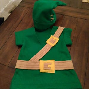 Handmade Legend of Zelda's Link Inspired Costume Shirt and Hat Halloween Costume Photo prop image 3