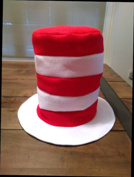 Red and White Stovepipe Hat- hats perfect party favor or photo prop (1, 5, 10 hats) Il_570xn