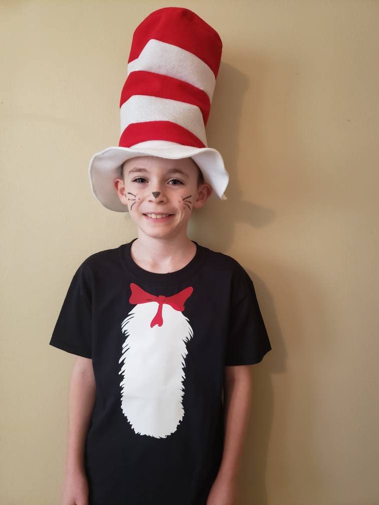 Cat in the Hat Kids Costume Etsy