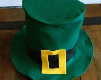 Handmade St Patrick's day, Leprechaun Hat- Halloween Costume - Photo Prop