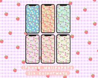 Marshmallow Froggy iPhone Wallpaper, Kawaii iPhone Wallpaper