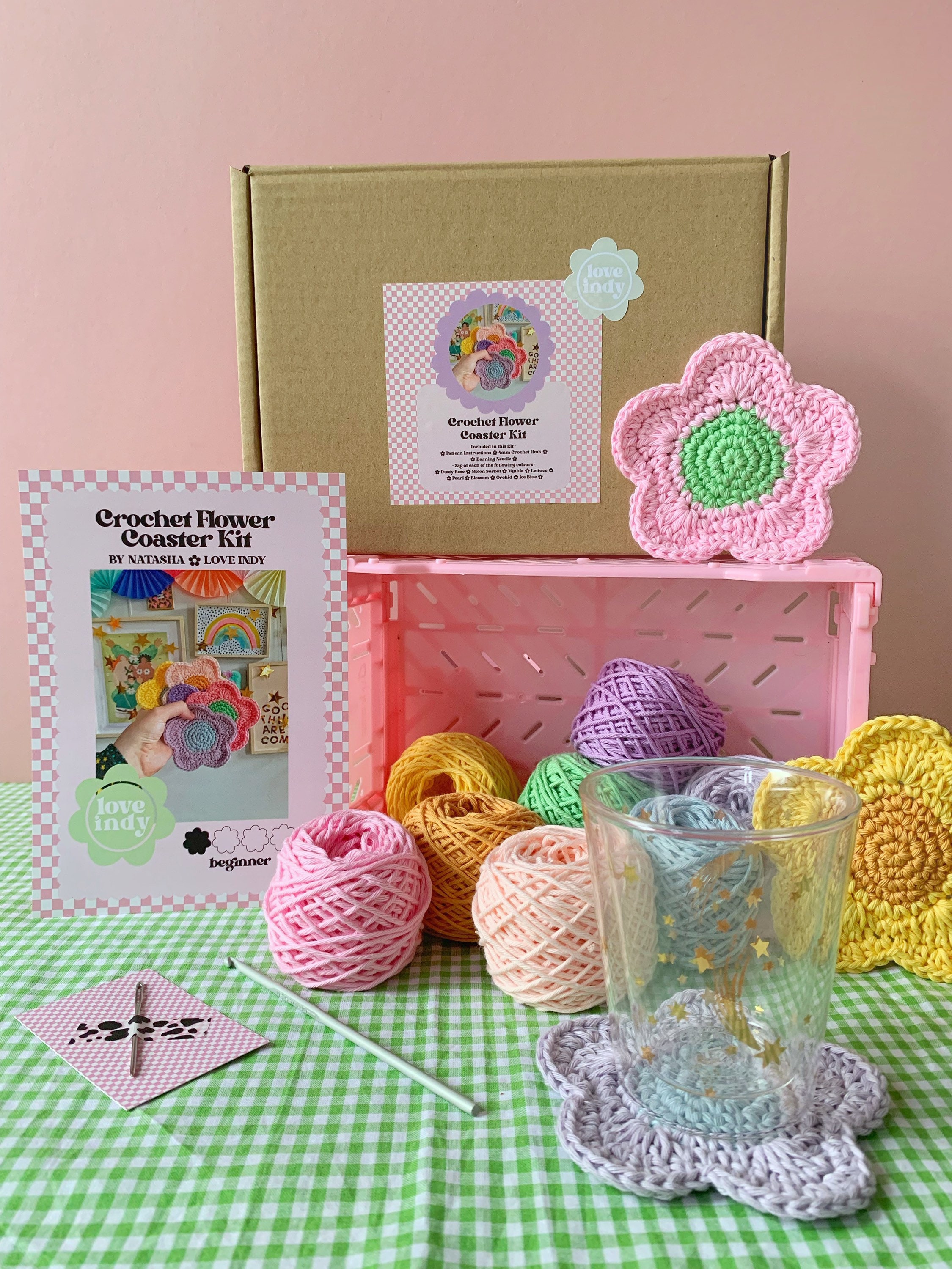 Crochet Kit Crochet Coaster Kit Crochet DIY Kit Crochet Etsy UK