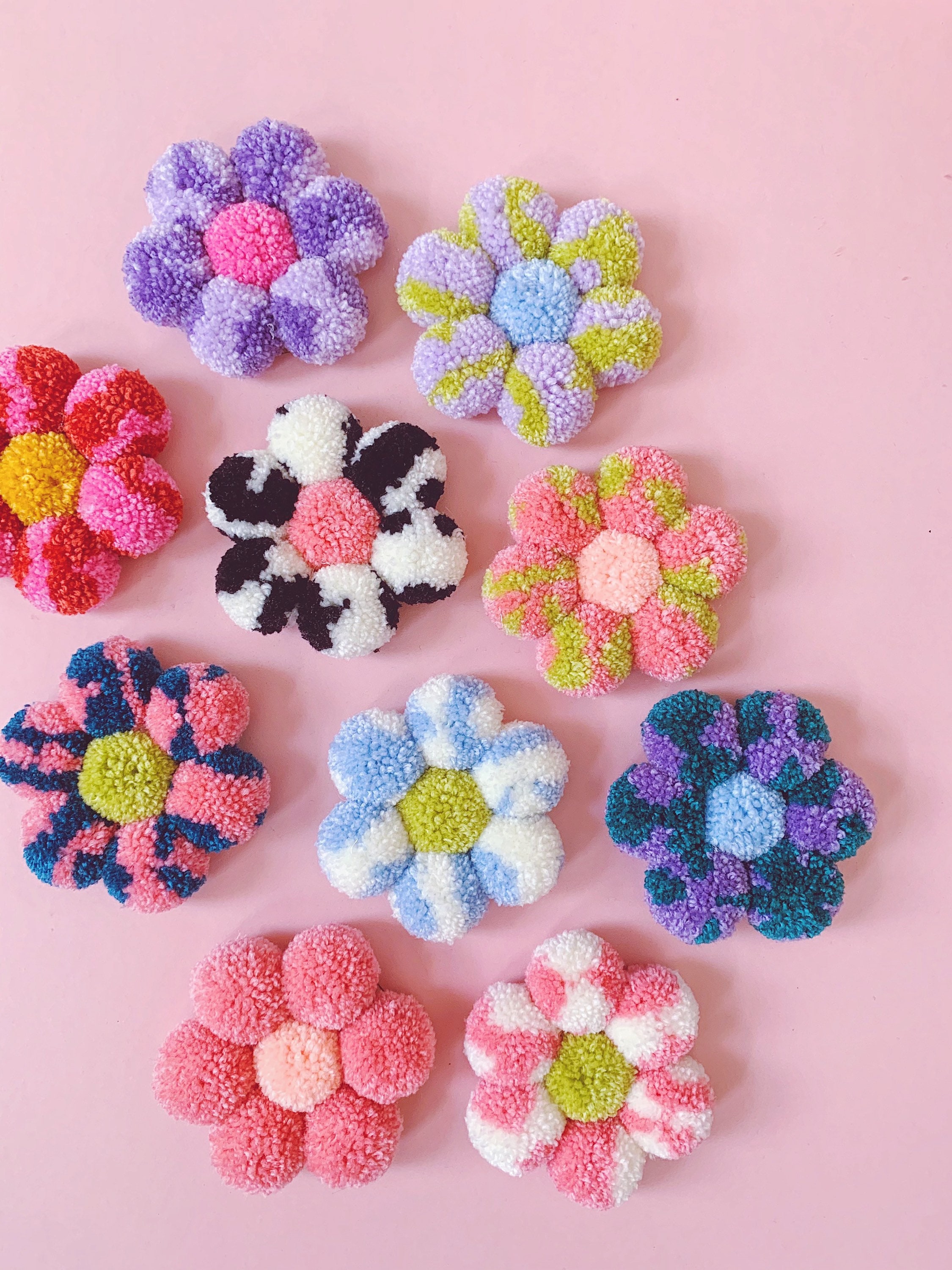 Crochet Coaster, Coasters, Y2K Home Decor, Crochet Coasters, 2000s, Y2K,  Crochet Flower, Flower Coasters, Danish Pastel, Dopamine Decor 