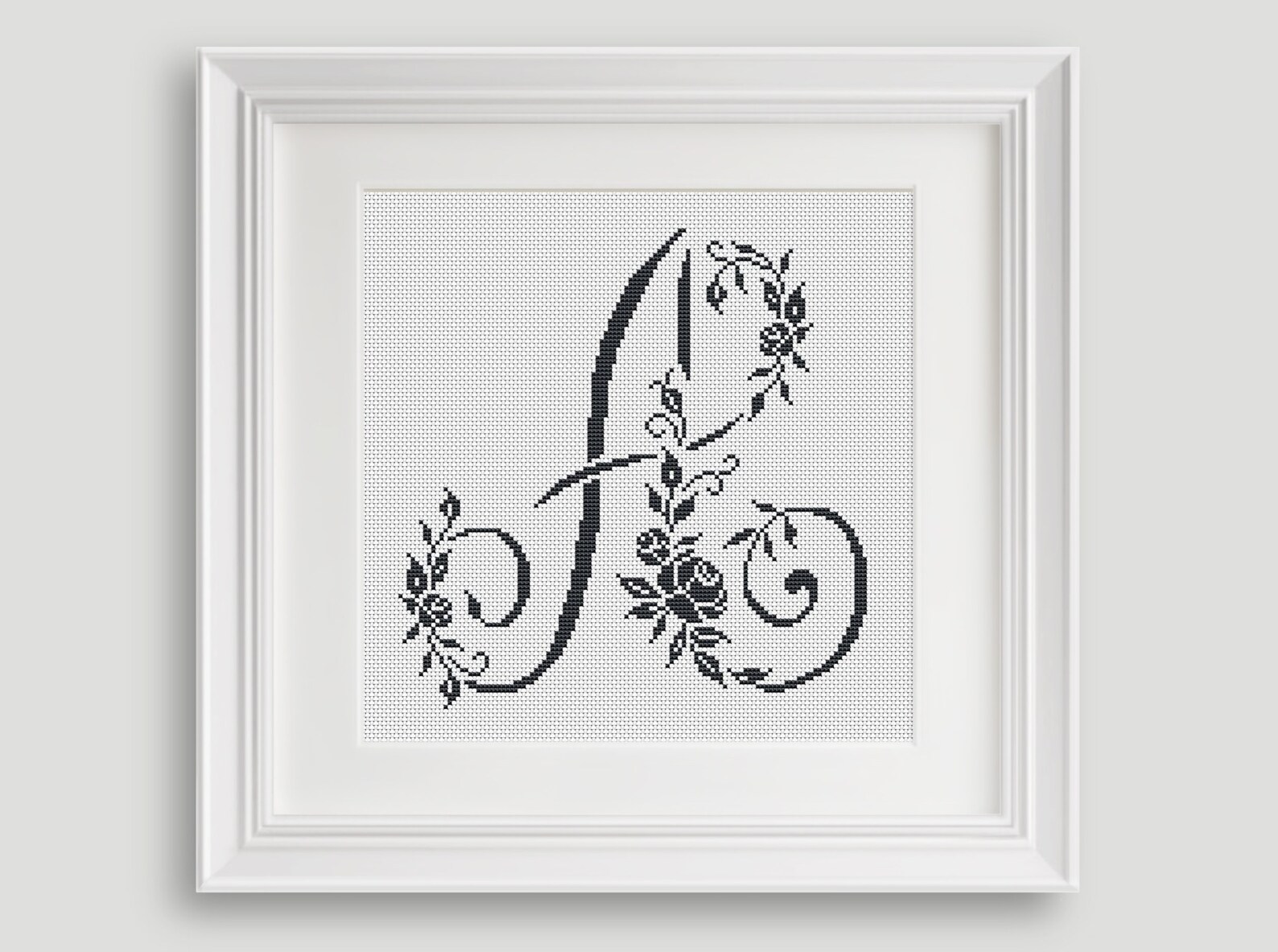 Letter A Cross Stitch Pattern Cross Stitch Letter A Etsy