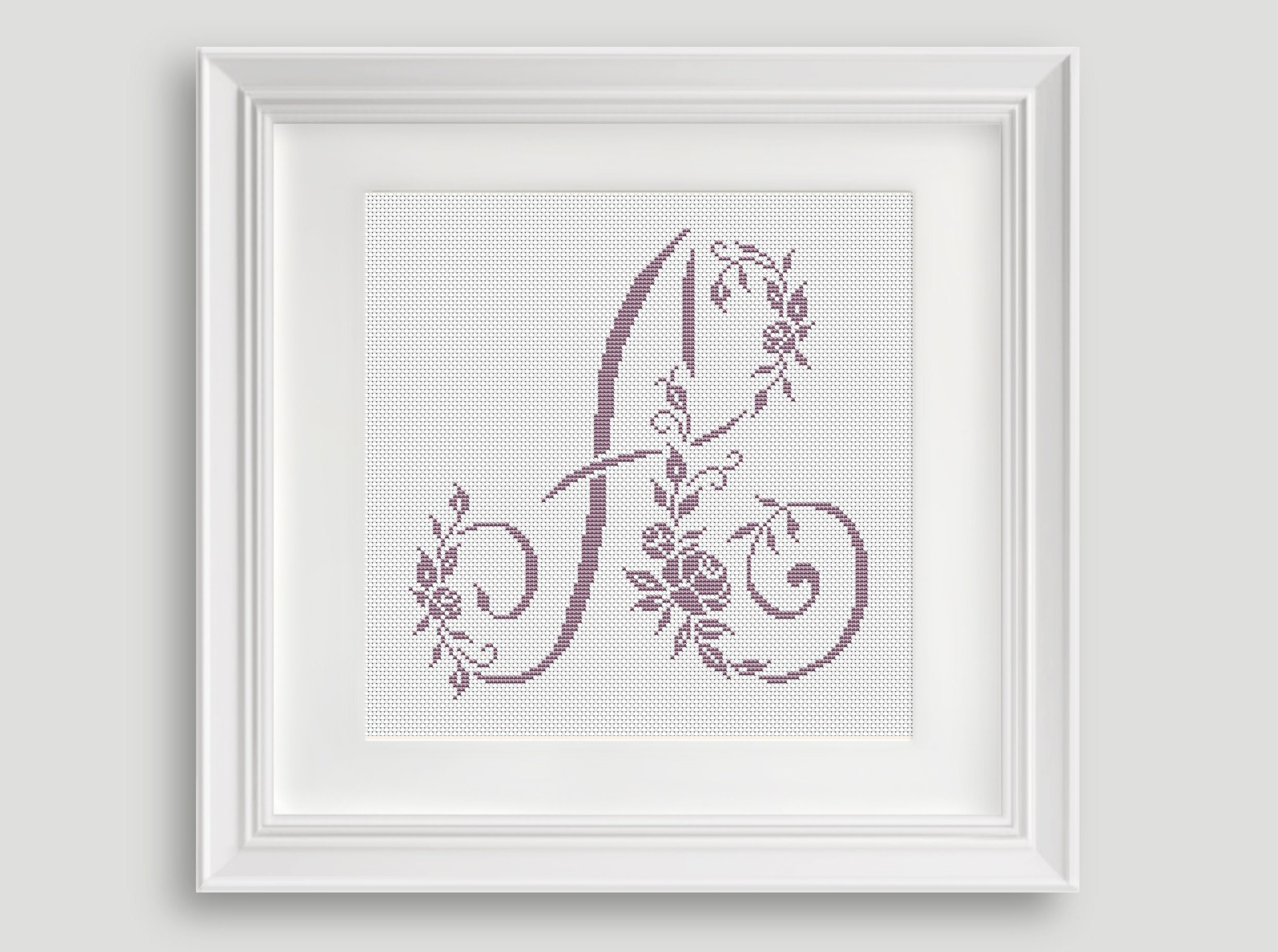 Letter A Cross Stitch Pattern Cross Stitch Letter A Etsy