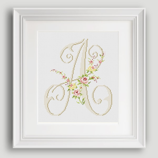 Letter Cross Stitch Pattern Etsy