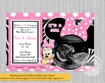 Minnie Baby Shower Etsy