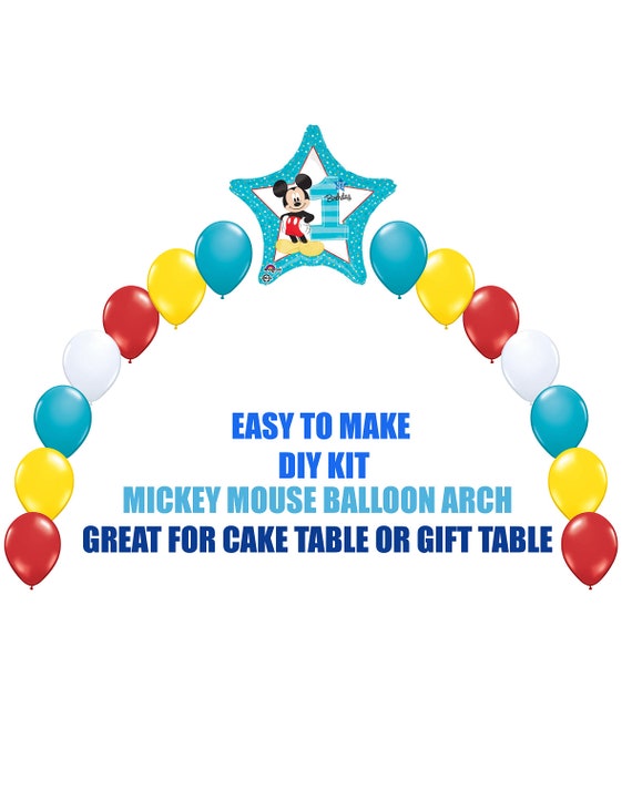 New Mickey Mouse 1st Birthday Balloons Mickey Party Etsy