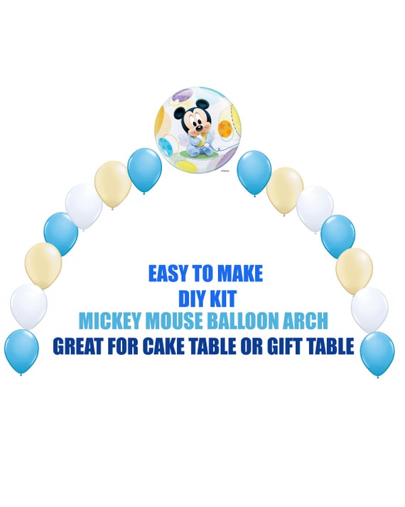 Baby Mickey Mouse 1st Birthday Balloons Mickey Party Decor Etsy