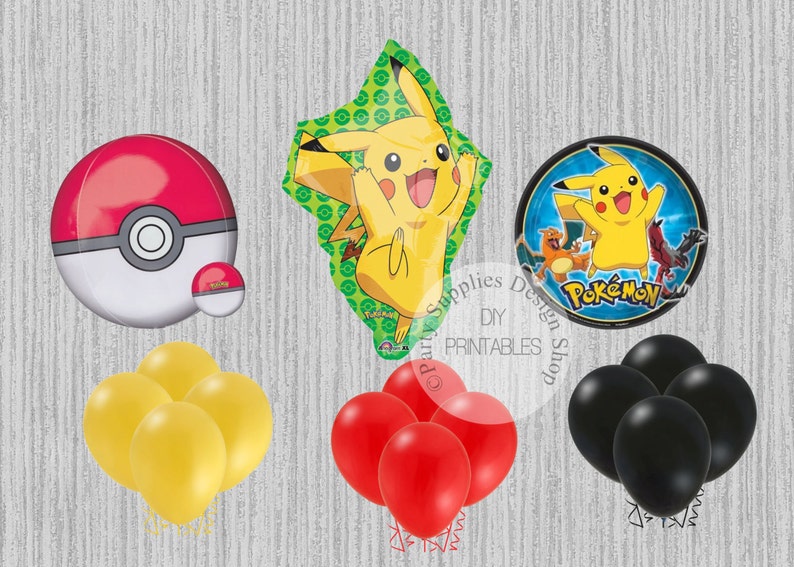 XL 31/" Pikachu Pokemon Super Shape Mylar Foil Balloon Birthday Party Decoration