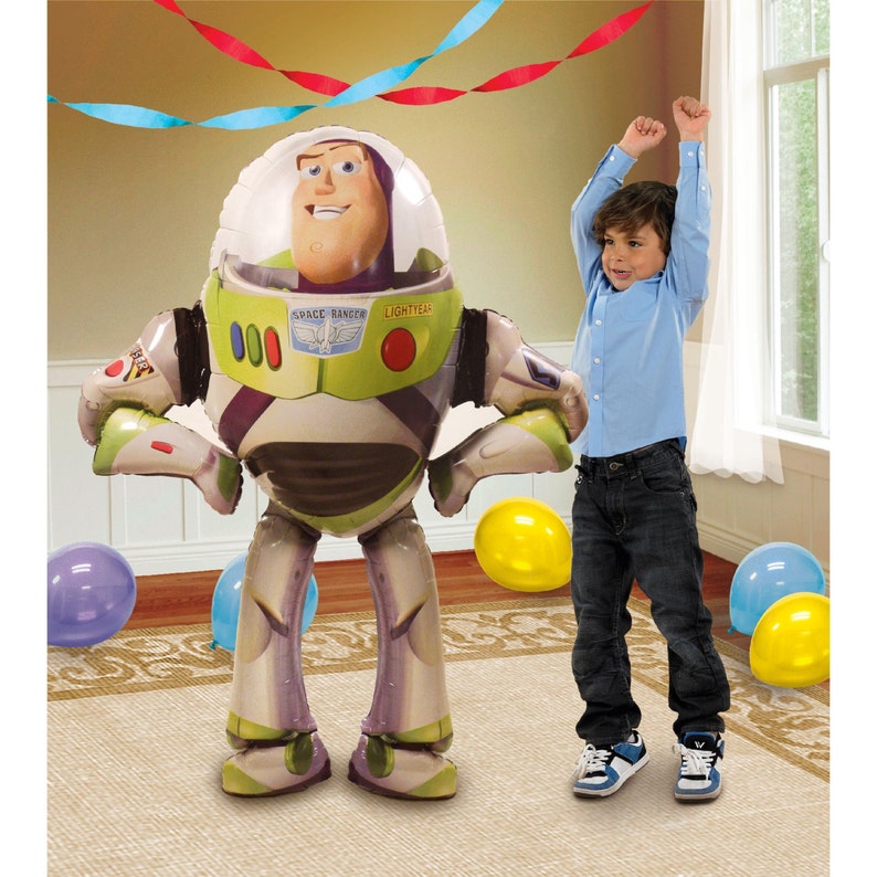 Toy Story BUZZ LIGHTYEAR Airwalker Jumbo Birthday Balloon Buzz Lightyear Party Balloons Toy Story Birthday Decorations Mylar Balloon