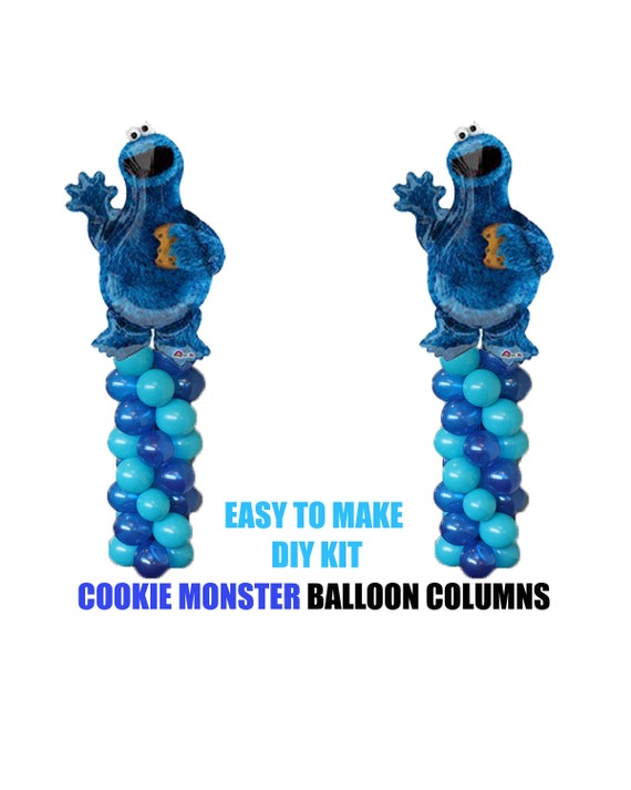 Cookie Monster Sesame Street Baby Shower Balloons Cookie Etsy