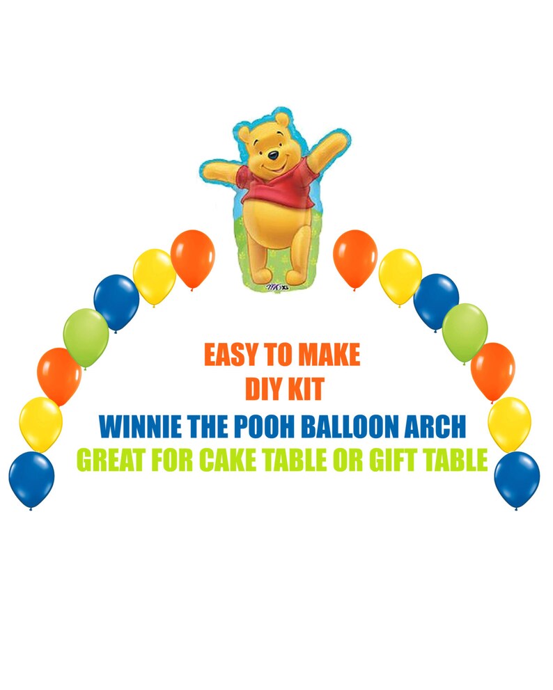 Winnie The Pooh Birthday Balloons Winnie The Pooh Piglet Arch Etsy