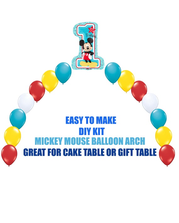 New Mickey Mouse 1st Birthday Balloons Mickey Party Decor Etsy