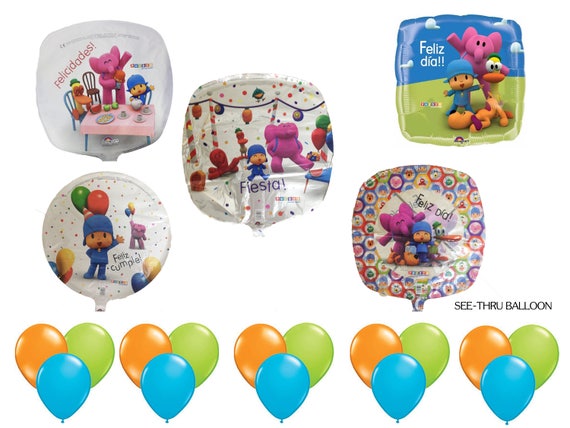 Pocoyo Birthday Balloons Pocoyo Party Decorations Pocoyo Etsy