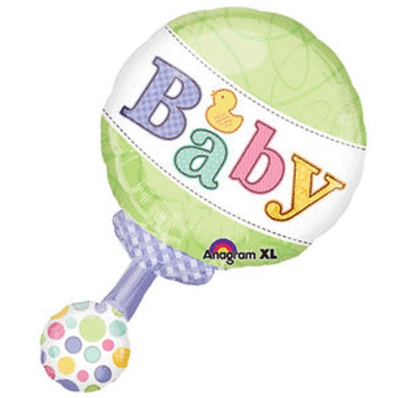 Globo Foil-Su una muchacha Sonajero Bebé
