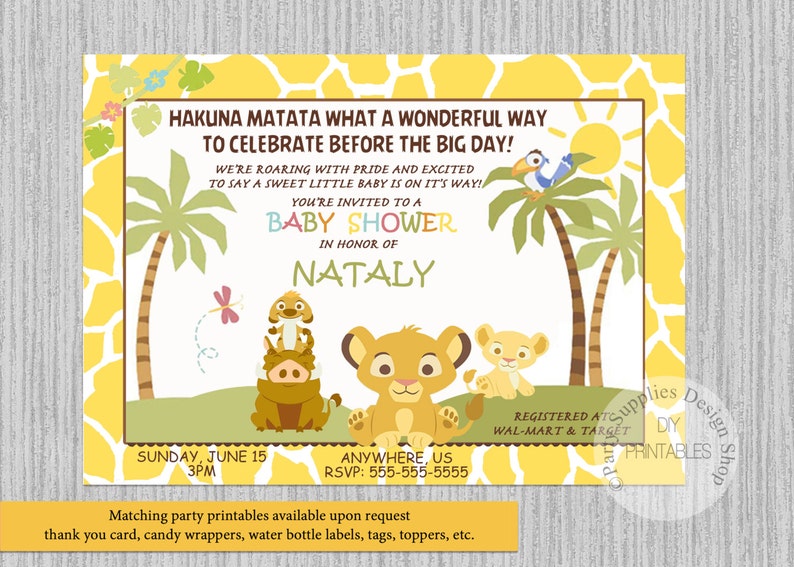 It's just a graphic of Printable Lion King Baby Shower Invitations with elegant This is a photo of Printable Lion King Baby Shower Invitations with elegant