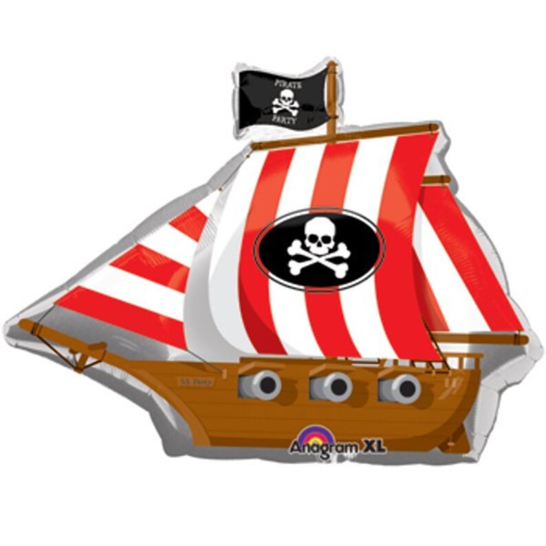 Fast Ship Jumbo Pirates Ship Birthday Balloon Pirates Party Etsy