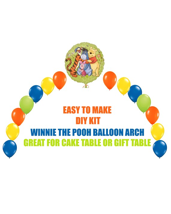 Winnie The Pooh Birthday Balloons Winnie The Pooh Piglet Arch Etsy