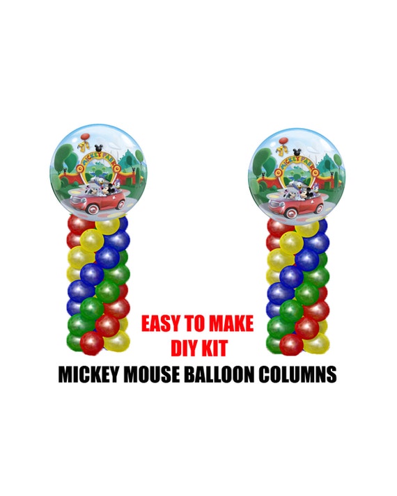 Mickey Mouse Birthday Balloons Mickey Party Decorations Diy Kit Easy To Assemble Mickey Clubhouse Balloon Column Decorations