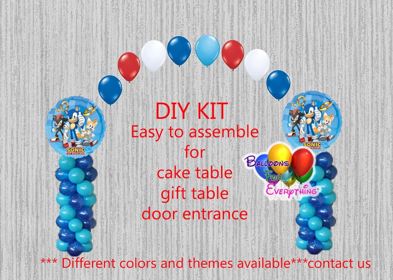 SONIC THE HEDGEHOG BALLOON BIRTHDAY PARTY BAG GIFT CENTERPIECE DECORATION FAVOR