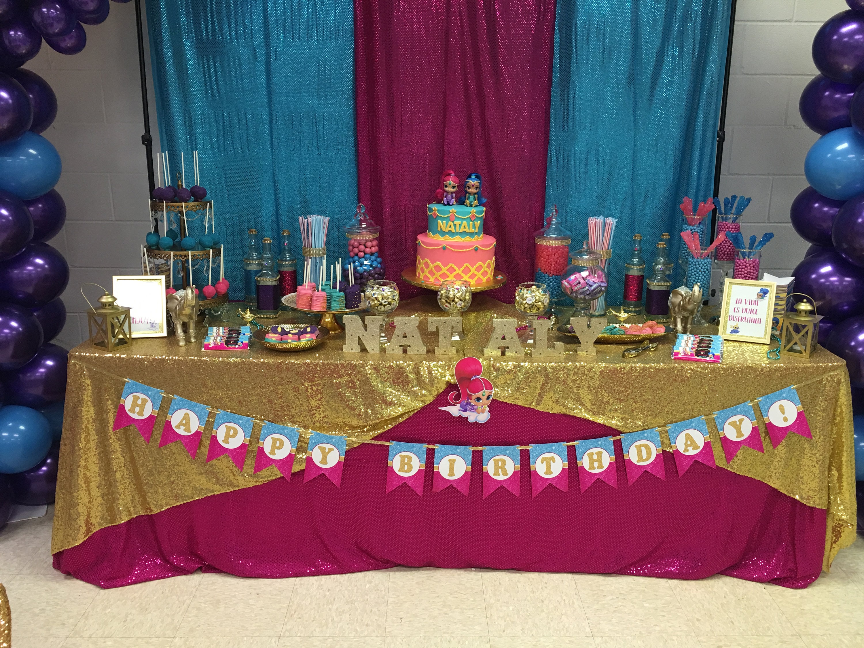 Shimmer and Shine Birthday Banner Shimmer and Shine Party Etsy