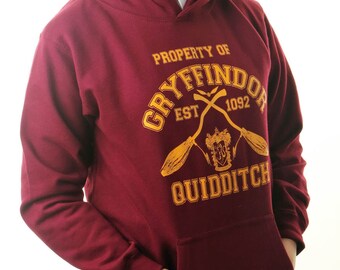 HARRY POTTER KID'S Hoodie Inspired Gryffindor Quidditch Team Jumper Childrens Hoody Jumper