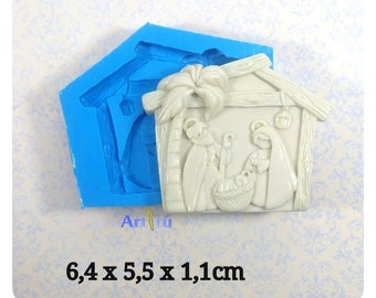 Moules En Silicone Pour Crèche De Noël - Lot De 4 - Pour Résine, Béton, Argile - DIY Décoration
