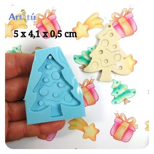 Set Di 6 Stampi In Silicone Per Fondente E Cioccolato, Tema Natale: Fiocchi Di Neve, Pupazzo Di Neve, Babbo Natale, Renna, Albero, Campana, Per Decorazioni Torte E Biscotti