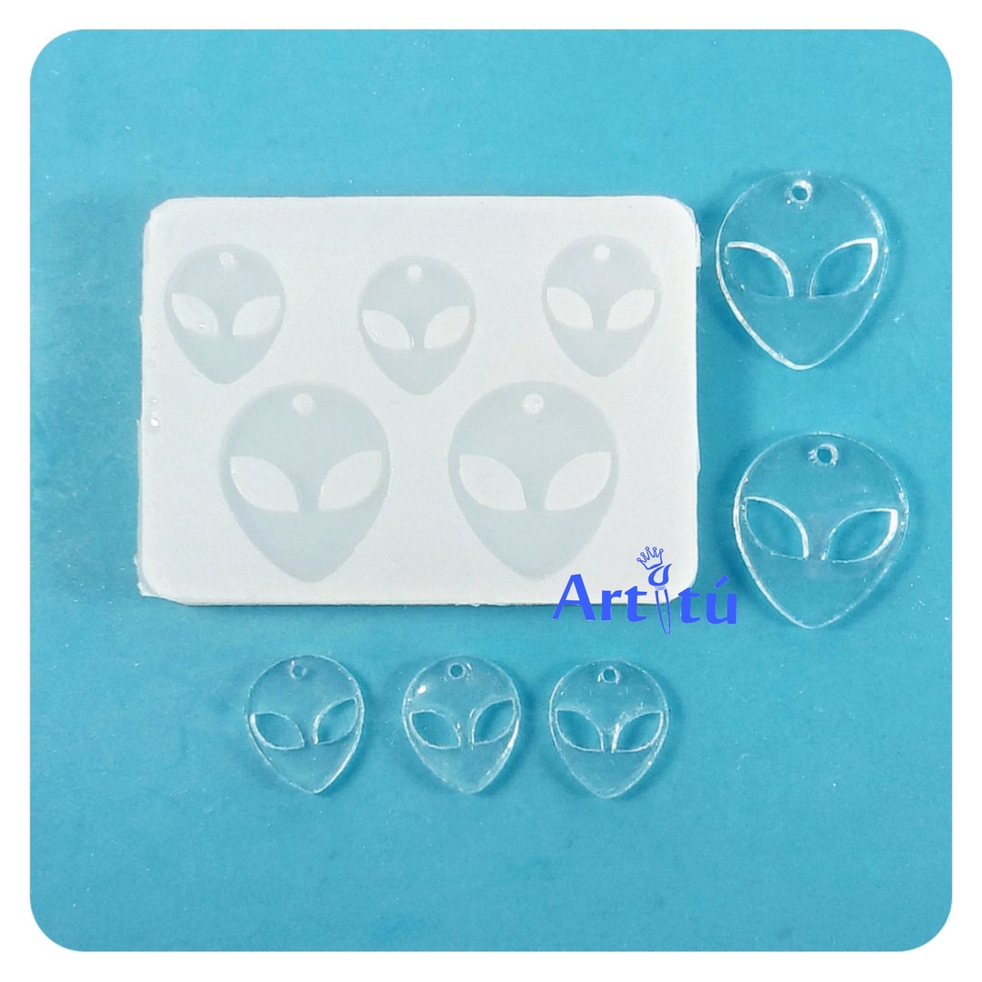 Alien Earring Mold, Mini Alien Mold Earrings, Small Alien Mold, Clear ...